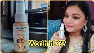 mamaearth rice face serum worth it skincarefaceserumviralmakruptutorial [upl. by Akinajnat292]