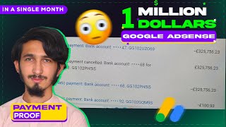 💲1 Million Dollars AdSense Payout in a Single Withdrawal MindBlowing😎🔥 [upl. by Sturges]