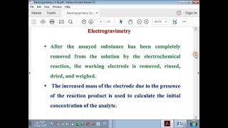 electrogravimetry [upl. by Alta]