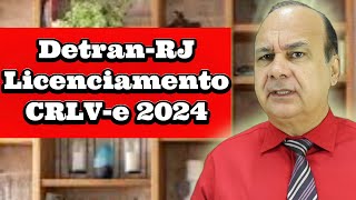 Detran RJ Licenciamento CRLV e 2024 [upl. by Lawrenson736]