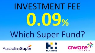 Superannuation Investment FEES  Industry Vs Retail Fund [upl. by Gerbold934]