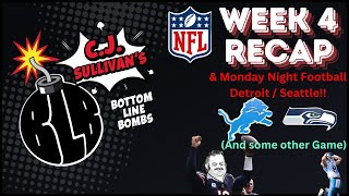 NFL Week 4 Recap amp Monday Night Double Bombs [upl. by Laine]