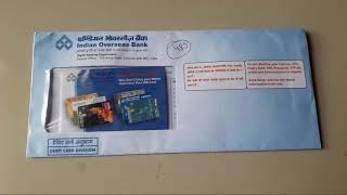 Unboxing Indian Overseas Bank Platinum Debit Card Kit  IOB ATM Kit  Indian Overseas Bank card [upl. by Naol725]