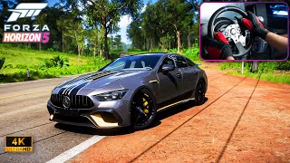 AMG GT 63 S The Beast of Sedans  Forza Horizon 5  Thrustmaster T300 GT  TH8A Gameplay [upl. by Nylirret759]