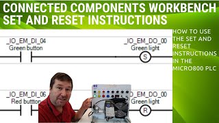 Micro800 Set and Reset Coil Connected Components Workbench [upl. by Whitson]