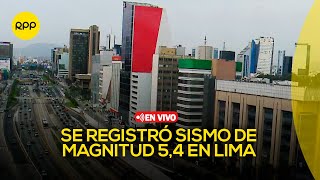 Fuerte sismo se registró en Lima  En vivo [upl. by Airaet]