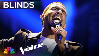 DREIONs Unbelievable High Notes on quotShining Starquot Get FourChair Turn  Voice Blind Auditions  NBC [upl. by Beall]