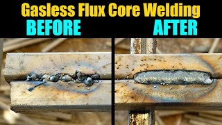 Learn Perfect Flux Core Welds In 10 Mins  Gasless Flux Core Welding For Beginners Tips And Tricks [upl. by Nnylrefinnej]