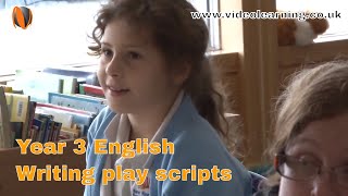 Year 3 KS2 English Classroom Observation Writing play scripts [upl. by Euv800]