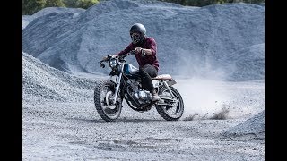 SUZUKI GN250 scrambler build  Purpose Built Moto [upl. by Walli]