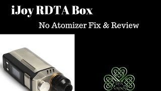 iJoy RDTA Box  No Atomizer Fix amp Review  LIFA Vapes [upl. by Ahsinrats870]