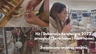 Hit  Dekoracje świąteczne 2022  przegląd Zara home i HampM home Świąteczny wystrój wnętrz [upl. by Drofnats279]