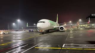 Transavia B737800 arriving at Dublin Airport [upl. by Etterual]