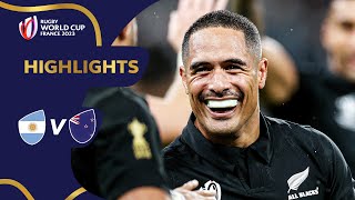 Jordan hattrick puts All Blacks in final  Argentina v New Zealand  Rugby World Cup 2023 Highlights [upl. by Dail]