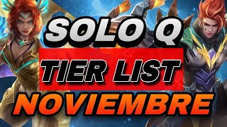 SOLO Q TIER LIST  Los Mejores Heroes Por Línea Para el META Actual [upl. by Bernita71]