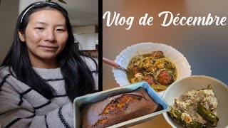 Vlog de Décembre Gâteau amande  Promotion  Faire le stock  Marché Noël  Cuisine repas emporter [upl. by Melvin]