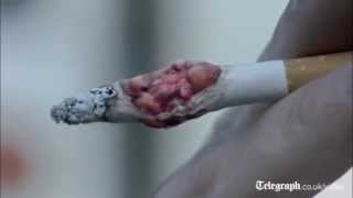 Graphic antismoking advert released in UK [upl. by Neelear]