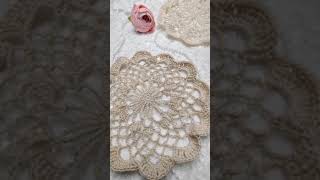 Comment réaliser un napperon en dentelle au crochet Tuto disponible sur la chaîne 🧶🪡❤️ [upl. by Narrat]