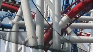 Universal Studios Singapore Battlestar Galactica The Ride  Cylon Blue OutsideThird Person View [upl. by Engen]