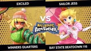 Bay State Beatdown 115  Exciled Min Min vs Sailor Jess Peach  Winners Quarters [upl. by Alano336]