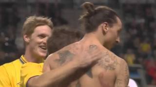 Sweden Vs England 4 2 Zlatan Ibrahimovic Unbelievable Bicycle Goal with Stan Collymore commentary [upl. by Moir]