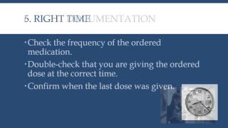 8 Rights of Medication Administration [upl. by Vento429]