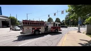 Indianapolis fire department Responding QampAir horn Usage [upl. by Leanard]