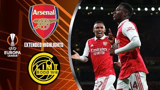 Arsenal vs BodøGlimt Extended Highlights  UEL Group Stage MD 3  CBS Sports Golazo [upl. by Ellimahs]