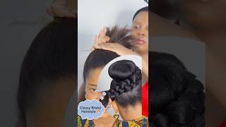 Classy BridalHairstyle 🔥jasmineroyal bridalhair hairstyle hair fashion hairtutorial shorts [upl. by Ellsworth755]