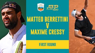 Maxime Cressy vs Matteo Berrettini Highlights  Rolex MonteCarlo Masters 2023 [upl. by Law]