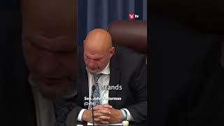 John Fetterman accidentally says bang gavel on Senate floor shorts news [upl. by Waldon830]