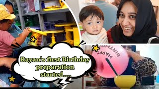 RAYAN RAADHIS FIRST BIRTHDAY preparation part 1  Cheesy pasta recipe [upl. by Stedt]