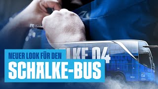 So wurde der Mannschaftsbus foliert  FC Schalke 04 [upl. by Adnouqal]