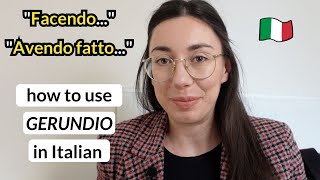 How to use Italian mood GERUNDIO in daily conversation B2 Subtitles [upl. by Lorna]