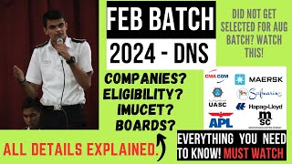 FEB BATCH 2024  DNS SPONSORSHIP  COMPANIES and COLLEGES  Seats Available ALL INFORMATION SHARED [upl. by Allertse]