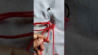 DIY macrame simple key locket [upl. by Ovatsug]