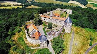 BEDEUTSAME Burg an HEERES und HANDELSTRASSE  Burg Herzberg 4k [upl. by Eedak]