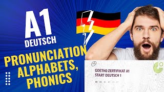 A1Deutsch in 15mins Pronunciation of Words Alphabets Phonics  Verbs [upl. by Rexferd]