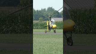 Dominator GyroCopter takeoff Mentone Indiana [upl. by Doowle627]