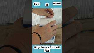 Install Ring Battery Doorbell Plus in 60 seconds shorts ringdoorbell [upl. by Audri]