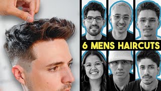 6 Mens Haircuts By 6 AWESOME Barbers  The AANUKO Hair Stylists [upl. by Halimaj]