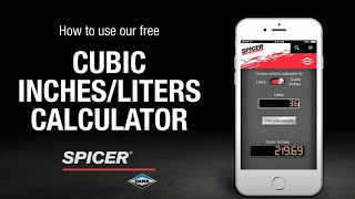 Cubic Inches to Liters Calculator [upl. by Temme723]