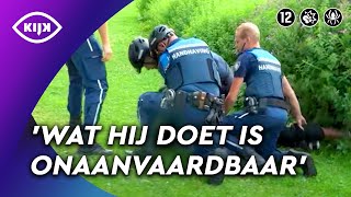 ASOCIAAL GEDRAG eindigt in WORSTELING met HANDHAVERS  Overtreders  KIJK Misdaad [upl. by Novyaj]