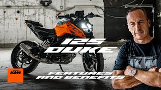 All you need to know about the 2024 KTM 125 DUKE  KTM [upl. by Anelliw867]