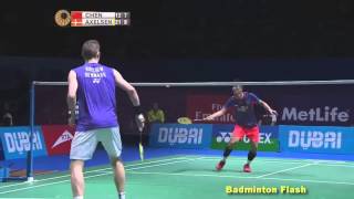 HighlightsChen Long Vs Viktor AxelsenDestination Dubai 2015 [upl. by Barker]