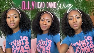 Bomb Headband Wig  Amazon  Very Cheap Wig Review [upl. by Henarat588]