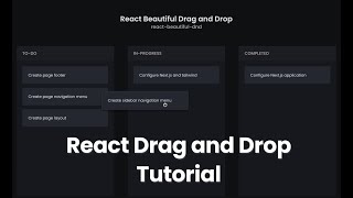 Build a MultiList Drag and Drop ToDo App Using React [upl. by Caren]