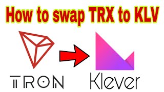 How to swap TRX to KLV in Klever Wallet App [upl. by Cristin]