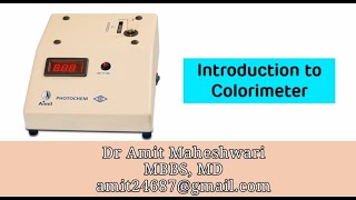 Introduction to Colorimeter  Demonstration of Colorimeter Practical  Beer Lamberts Law [upl. by Barbabas]