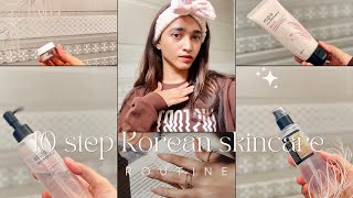 MY “10 STEP KOREAN SKINCARE ROUTINE “ skincare Thesassymemon [upl. by Ynelram]